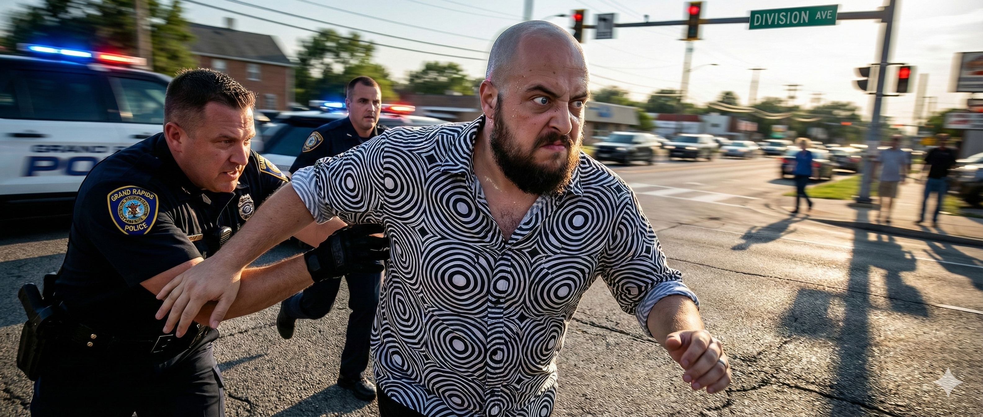 Running down Division Avenue